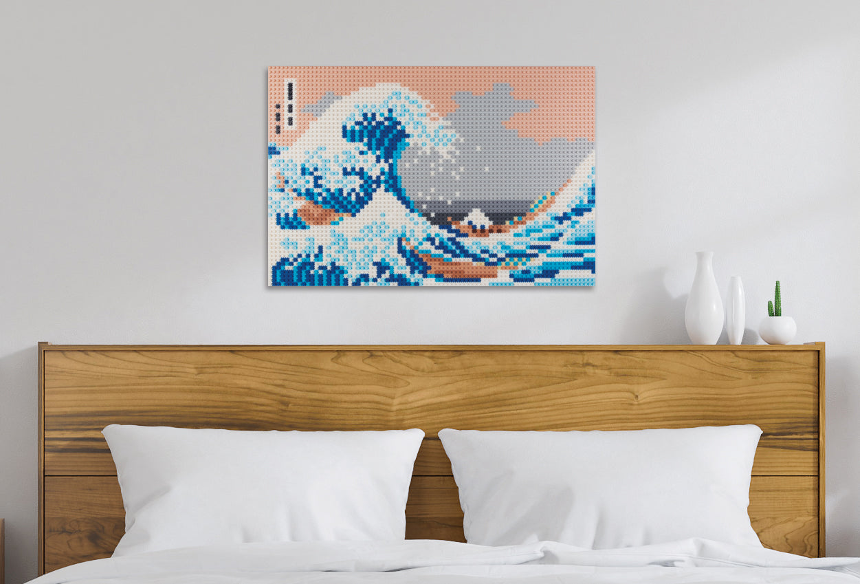 The Great Wave Off Kanagawa Puzzle - Pixel Art Challenge – Pix Brix