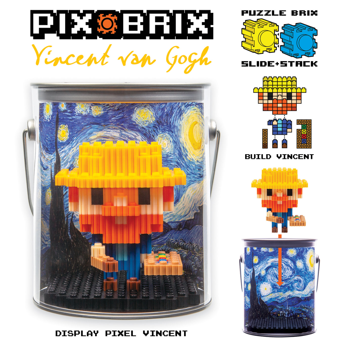 Van Gogh Pixel Puzzle | Pix Brix Starry Night Art Kit