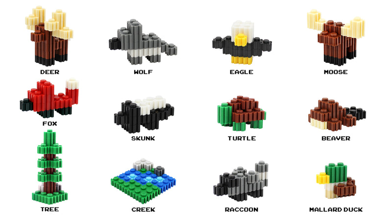 Wilderness Animal Pixel Puzzle Bricks Kits